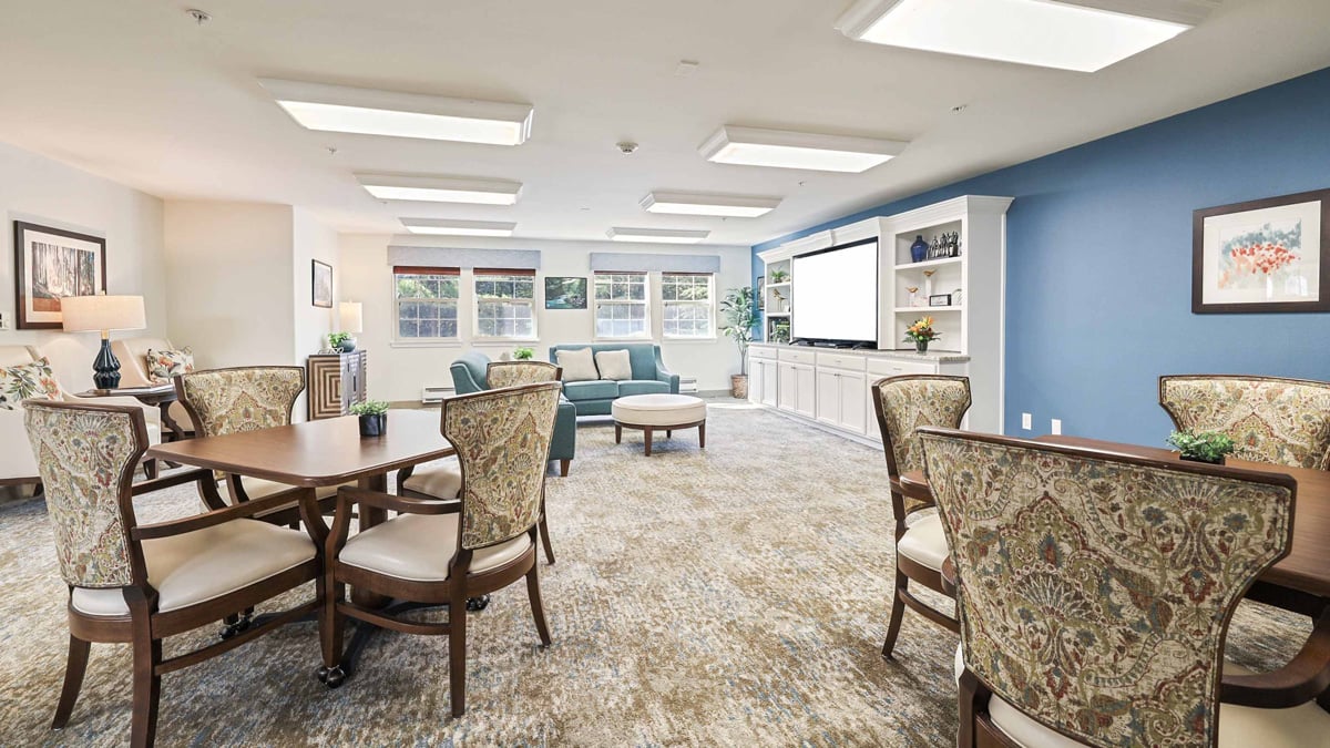 The TV lounge at Southern Pines