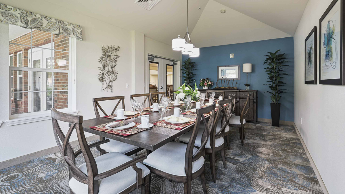 The dining room at Southern Pines